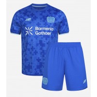 Otroški Nogometni dresi Bayer Leverkusen Eliesse Ben Seghir #17 Tretji 2025-26 Kratek Rokav (+ Kratke hlače)